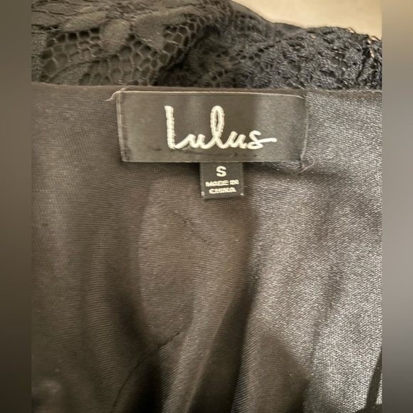 Lulus Allure Em Black Lace Flounce Dress Phase​​​​ - Picture 10 of 10